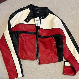Windsor Tri-Color Leather Jacket